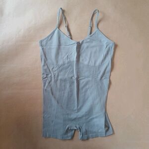 Colsie Body Suit Women's XL Gray Athleisure Basic Spaghetti Strap Compression